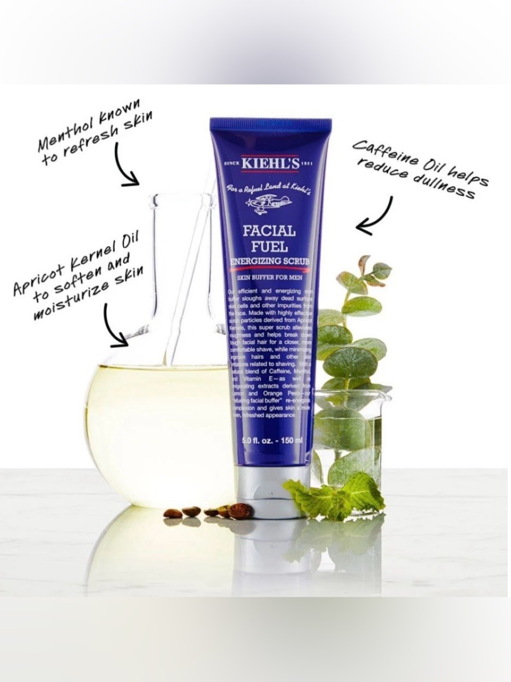 Kiehl's facial fuel scrub